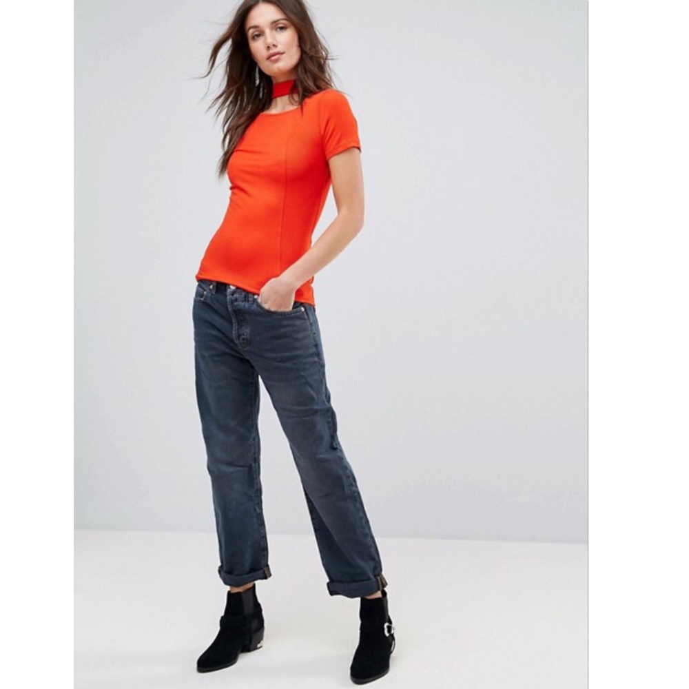Free People Universal Boyfriend Jeans Dark NWT